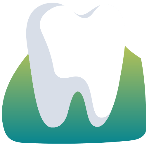 Animated tooth and receding gum tissue